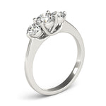 Lab Grown 3-Stone Trellis Engagement Ring