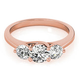3-Stone Trellis Engagement Ring