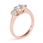3-Stone Trellis Engagement Ring