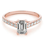 Single Row Trellis Prong Set Engagement Ring
