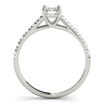 Single Row Trellis Prong Set Engagement Ring