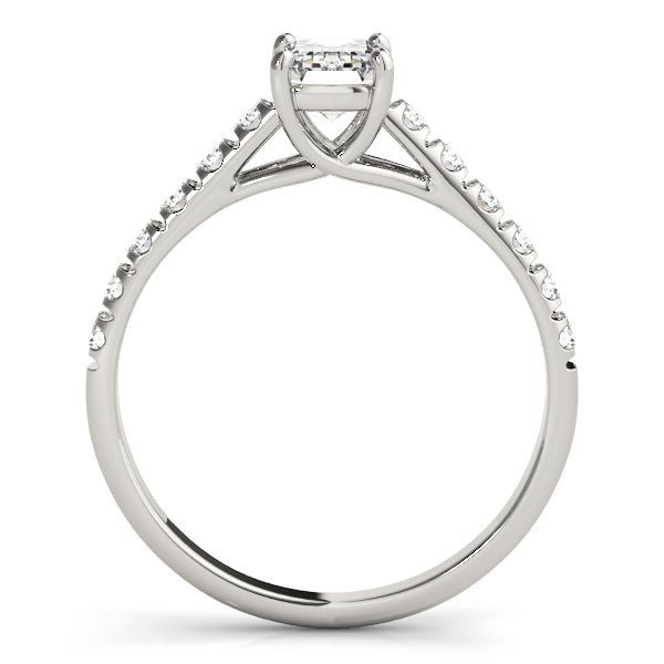 Single Row Trellis Prong Set Engagement Ring