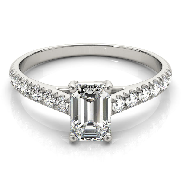 Single Row Trellis Prong Set Engagement Ring