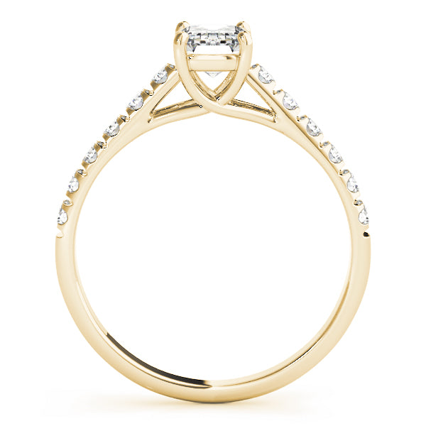 Single Row Trellis Prong Set Engagement Ring