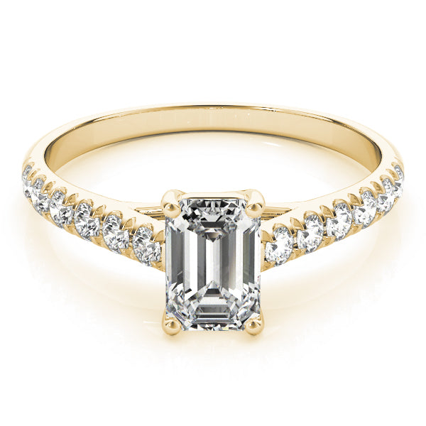 Single Row Trellis Prong Set Engagement Ring