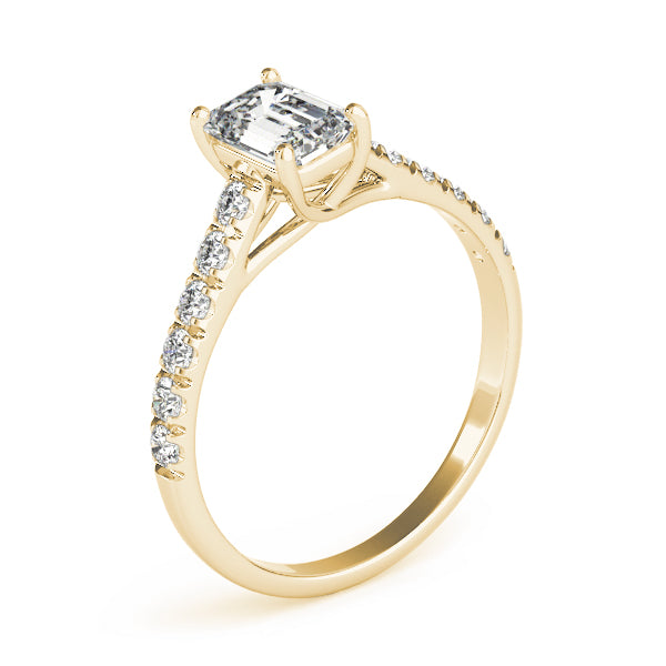 Single Row Trellis Prong Set Engagement Ring