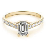 Single Row Trellis Prong Set Engagement Ring