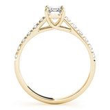 Single Row Trellis Prong Set Engagement Ring