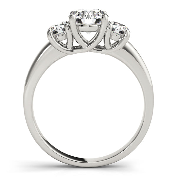 3-Stone Trellis Engagement Rings