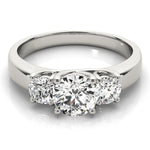 3-Stone Trellis Engagement Rings