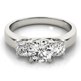 3-Stone Trellis Engagement Rings
