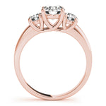 3-Stone Trellis Engagement Rings