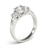 Lab Grown 3-Stone Trellis Engagement Rings
