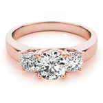 3-Stone Trellis Engagement Rings