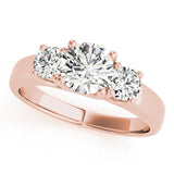 3-Stone Trellis Engagement Rings