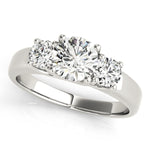 3-Stone Trellis Engagement Rings