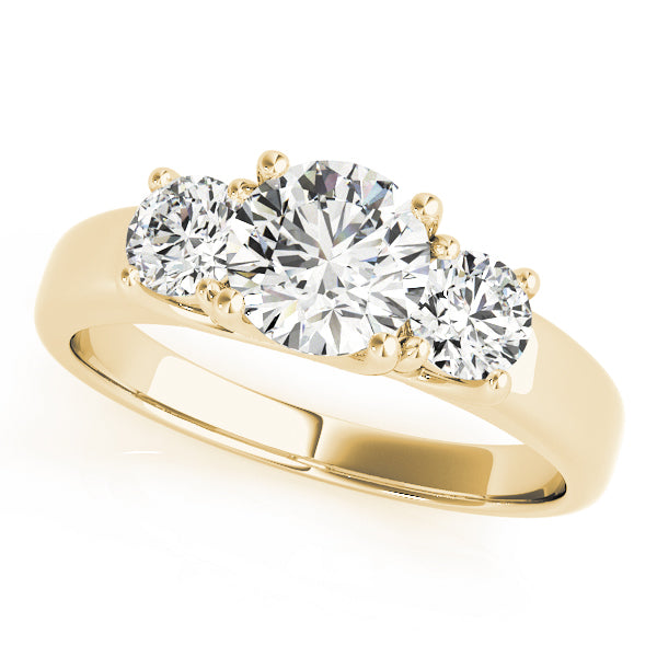 3-Stone Trellis Engagement Rings