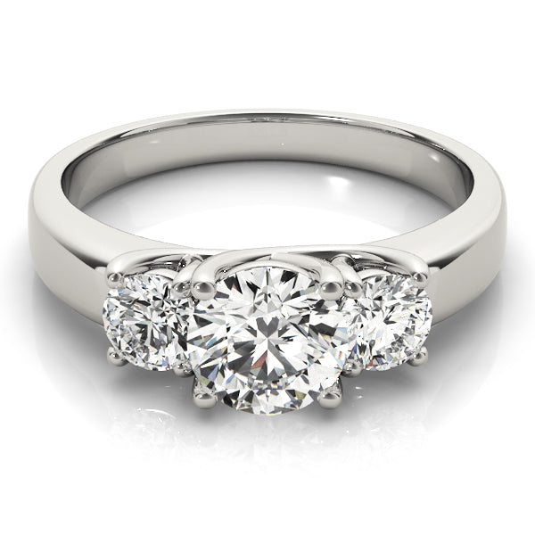 3-Stone Trellis Engagement Rings