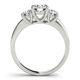 3-Stone Trellis Engagement Rings