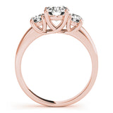 3-Stone Trellis Engagement Rings