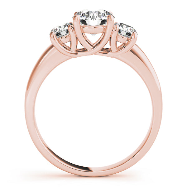 3-Stone Trellis Engagement Rings