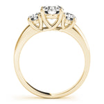 3-Stone Trellis Engagement Rings