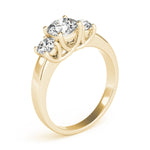 3-Stone Trellis Engagement Rings