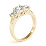 Lab Grown 3-Stone Prong Set Trellis Engagement Ring