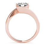 Solitaire Bypass Engagement Ring