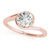 Solitaire Bypass Engagement Ring