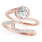 Solitaire Bypass Engagement Ring