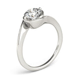 Solitaire Bypass Engagement Ring