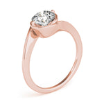 Solitaire Bypass Engagement Ring