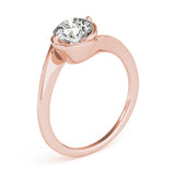 Solitaire Bypass Engagement Ring
