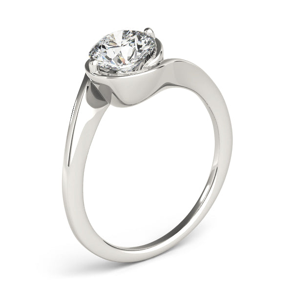Solitaire Bypass Engagement Ring