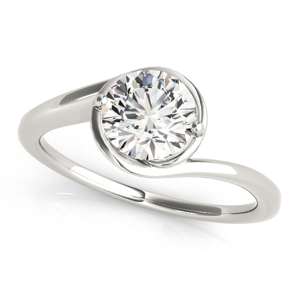 Solitaire Bypass Engagement Ring