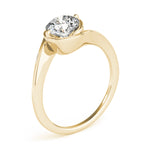 Solitaire Bypass Engagement Ring