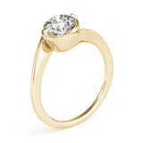 Solitaire Bypass Engagement Ring