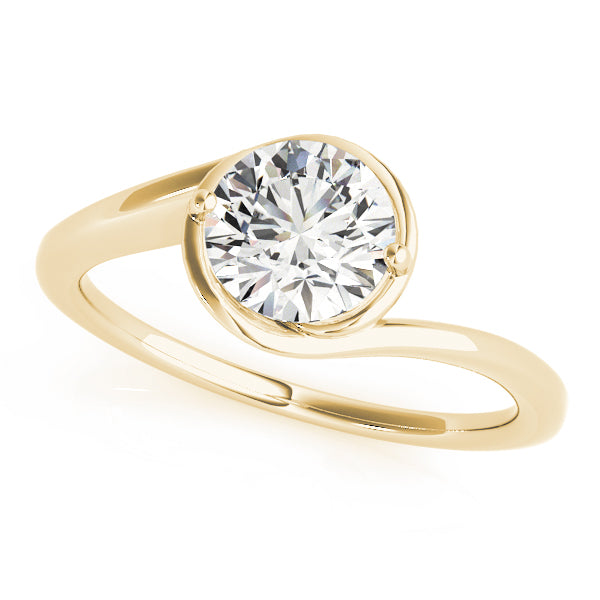 Solitaire Bypass Engagement Ring