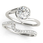 Solitaire Bypass Engagement Ring