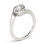 Solitaire Bypass Engagement Ring