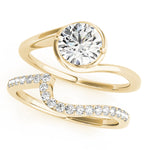 Solitaire Bypass Engagement Ring