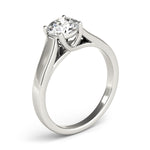 Lab Grown Solitaire Trellis Engagement Ring