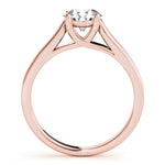 Lab Grown Solitaire Trellis Engagement Ring