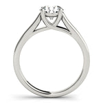 Lab Grown Solitaire Trellis Engagement Ring