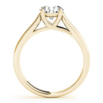 Lab Grown Solitaire Trellis Engagement Ring