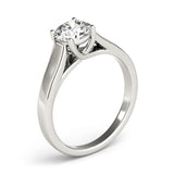 Lab Grown Solitaire Trellis Engagement Ring