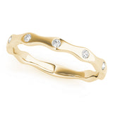 Lab Grown Diamond Bezel Set Stackable Band