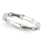 Lab Grown Diamond Bezel Set Stackable Band