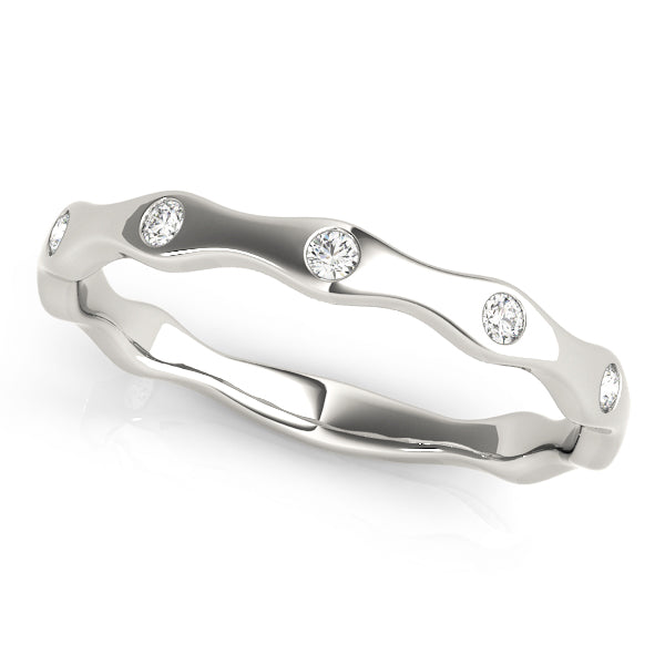 Lab Grown Diamond Bezel Set Stackable Band